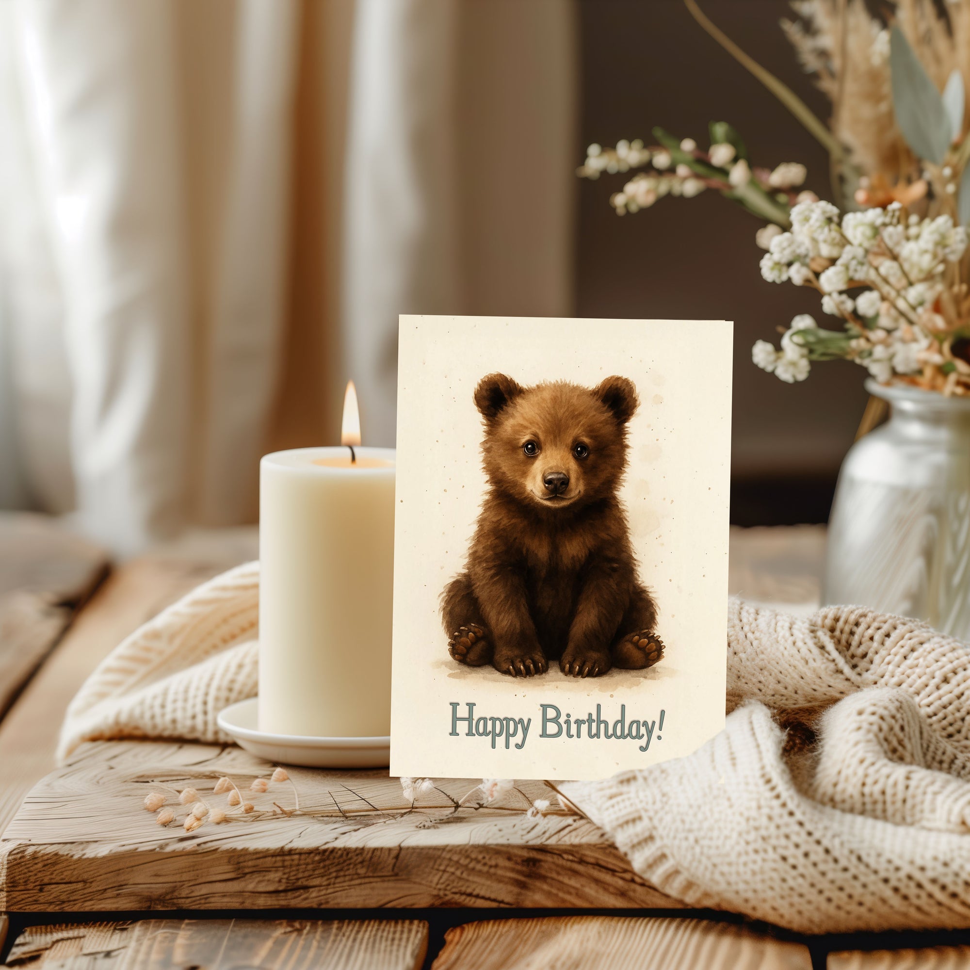 Birthday Card Greeting Card ~ Have a Paws-itively Wonderful Day!