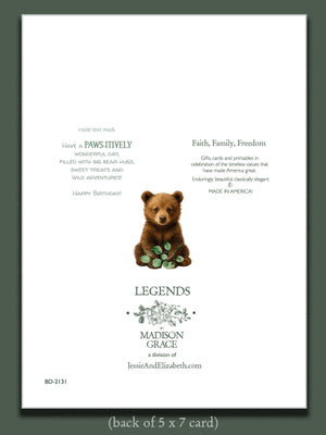 Birthday Card Greeting Card ~ Have a Paws-itively Wonderful Day!