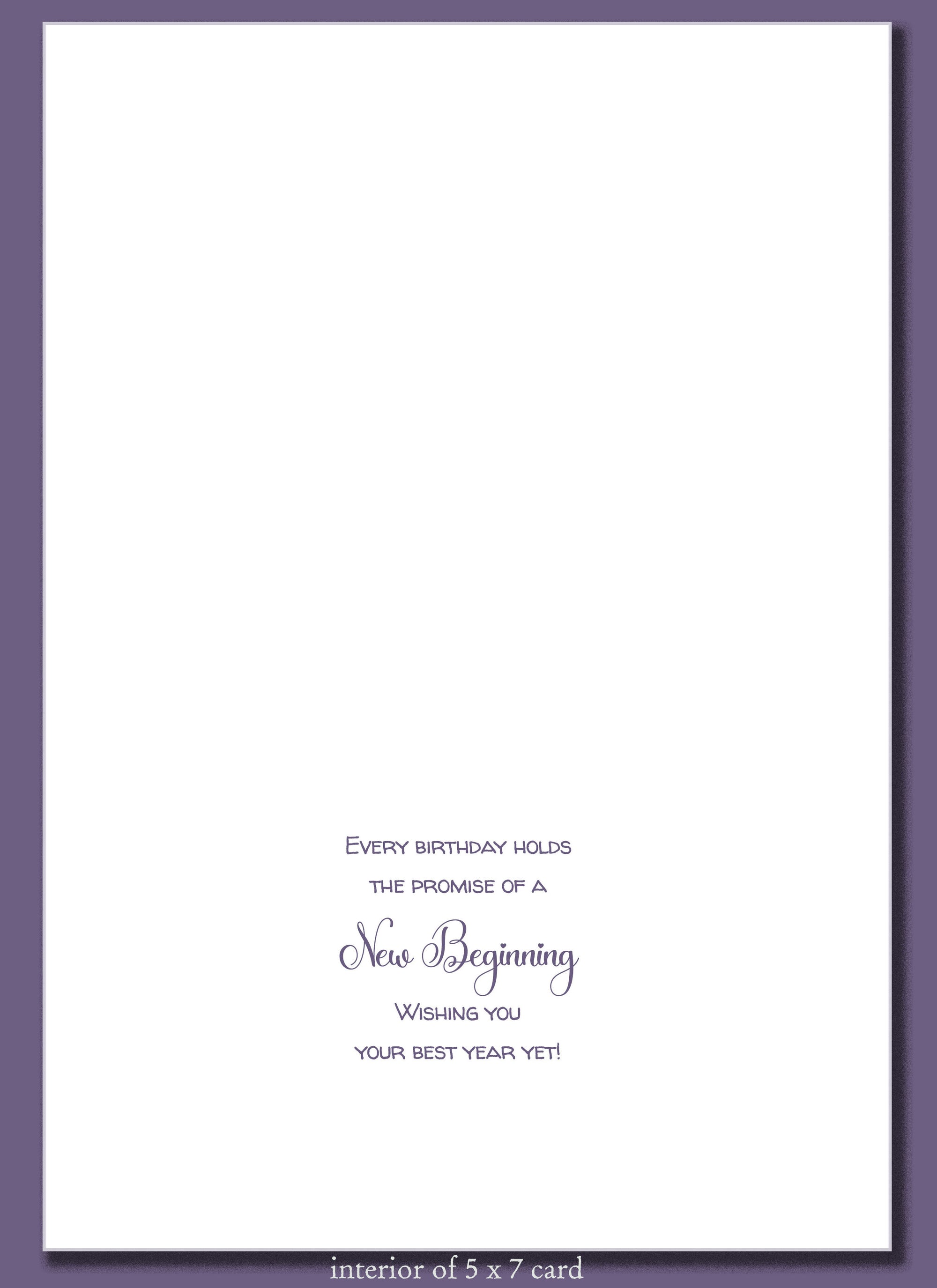 Birthday Greeting Card ~ Celebrate New Beginnings!